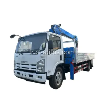 Marque ISUZU 4x2 6 roues 3tons grue montée sur un camion de cargais